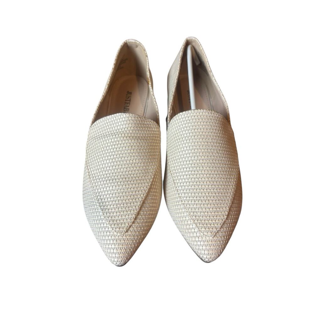 Just Fab Pointed Espadrille Flat‎ Loafer Lightweight Slip On Size 9.5. New